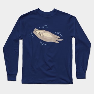 Mom and baby otter Long Sleeve T-Shirt